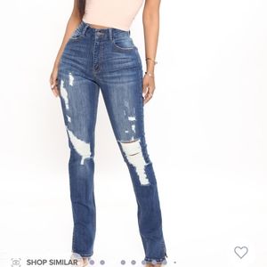 Fashion Nova high rise with split